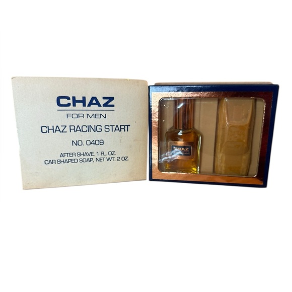 New Revlon Chaz Racing Start Vintage Car Soap and Aftershave Set RARE